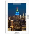 thumbnail image 5 of Art.com Skyscrapers Lit Up at Night in a City, Empire State Building, Manhattan, New York City Photographic Print, White Frame Wall Art, 21" x 29", 5 of 5