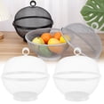 thumbnail image 2 of Drain Rack Fruit Basket With Fly Fruit Bowl With Lid Fruit Fly Fruit Basket With Lid Fruit Net Against Clearance, 2 of 9