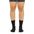 thumbnail image 5 of Fruit of the Loom All Day Comfort Crew Socks for Women, Black, Sizes 8-12 (6-Pack), 5 of 9