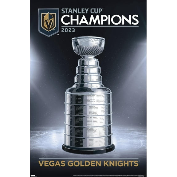 NHL Vegas Golden Knights - 2023 Stanley Cup Team Logo Wall Poster, 22.375" x 34"