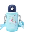 thumbnail image 3 of Insulated Water Bottle for Kids,Unicorn Cold Water Bottles for Girls, Kids Stainless Steel Water Bottles with Straw/Lids for School Travel, 17oz, 3 of 9