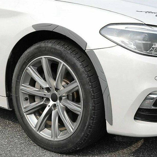 2x Parachoques de coche Rueda de esquina Protector de cejas Cubierta protectora Anti arañazos Rueda adhesiva-gris
