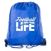 Football Party Bags | Football Drawstring Cinch Backpacks for Team Events, Birthdays, and More!