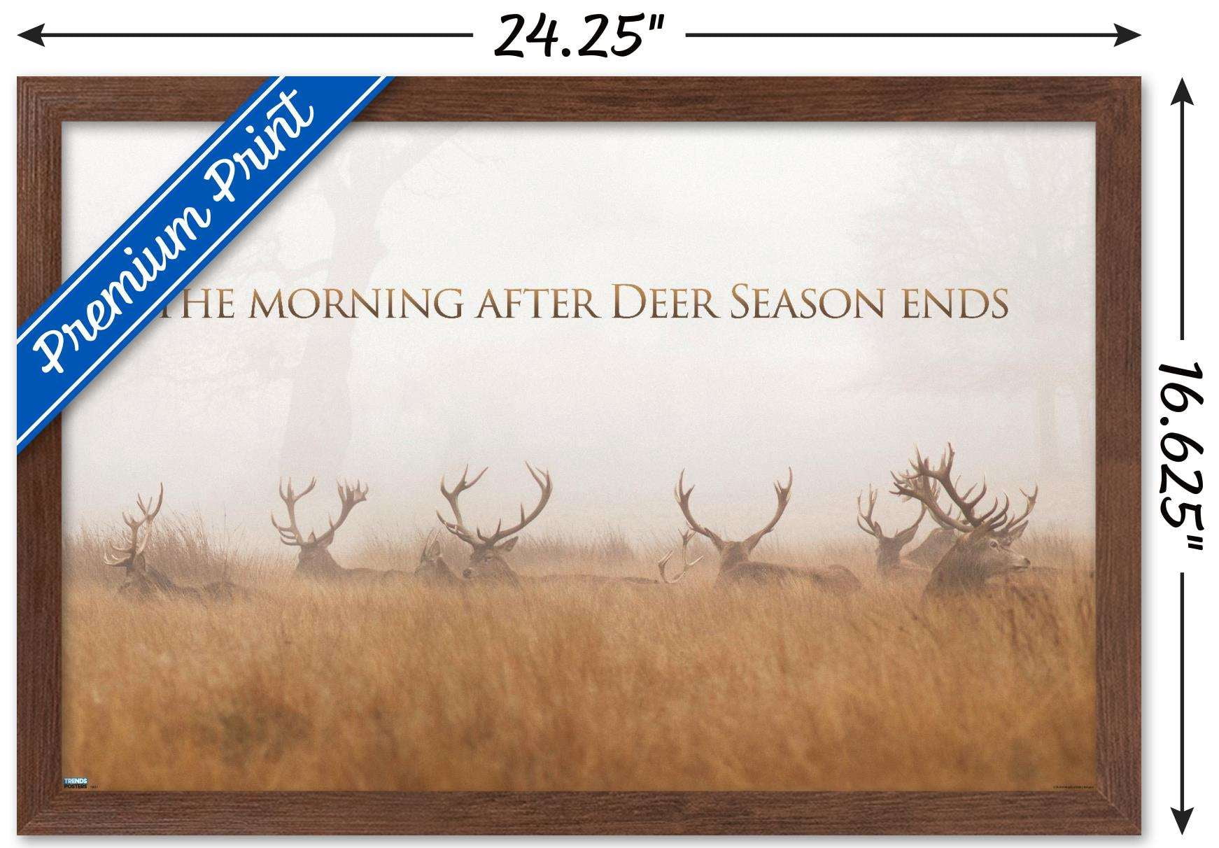 Hunting - The Day After Wall Poster, 14.725" x 22.375", Framed