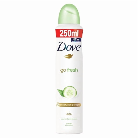Dove Go Fresh Cucumber Green Tea Antiperspirant Deodorant Spray 250 Ml