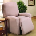 thumbnail image 2 of Collections Etc Jersey Stretch Slipcover Furniture Protector, Linen, Recliner, 2 of 5