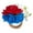 A, variant on LanSuare 4th of July Flower Napkin Rings Handicraft for Mother's Day Banquet Birthday Party Independence Day