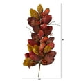 thumbnail image 2 of Nearly Natural 36in. Autumn Magnolia Leaf with Berries Artificial Tear Drop, Orange, 2 of 3