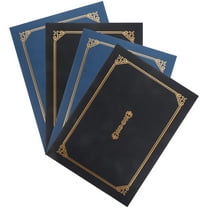 Raindrops Assorted Color Certificate Holders for Protection Made of Paper Great for Home Office Use 4 Pieces