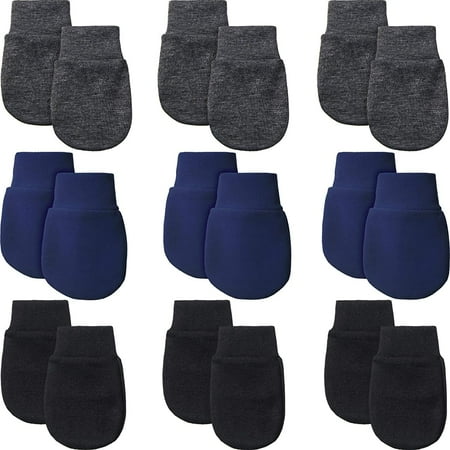 9 Paires De Mitaines Pour Bebe Nouveau Ne Gants Pour Tout Petits Sans Rayures Mitaines En Coton Unisexe Pour 0 6 Mois Bebe Garcons Filles Walmart Canada