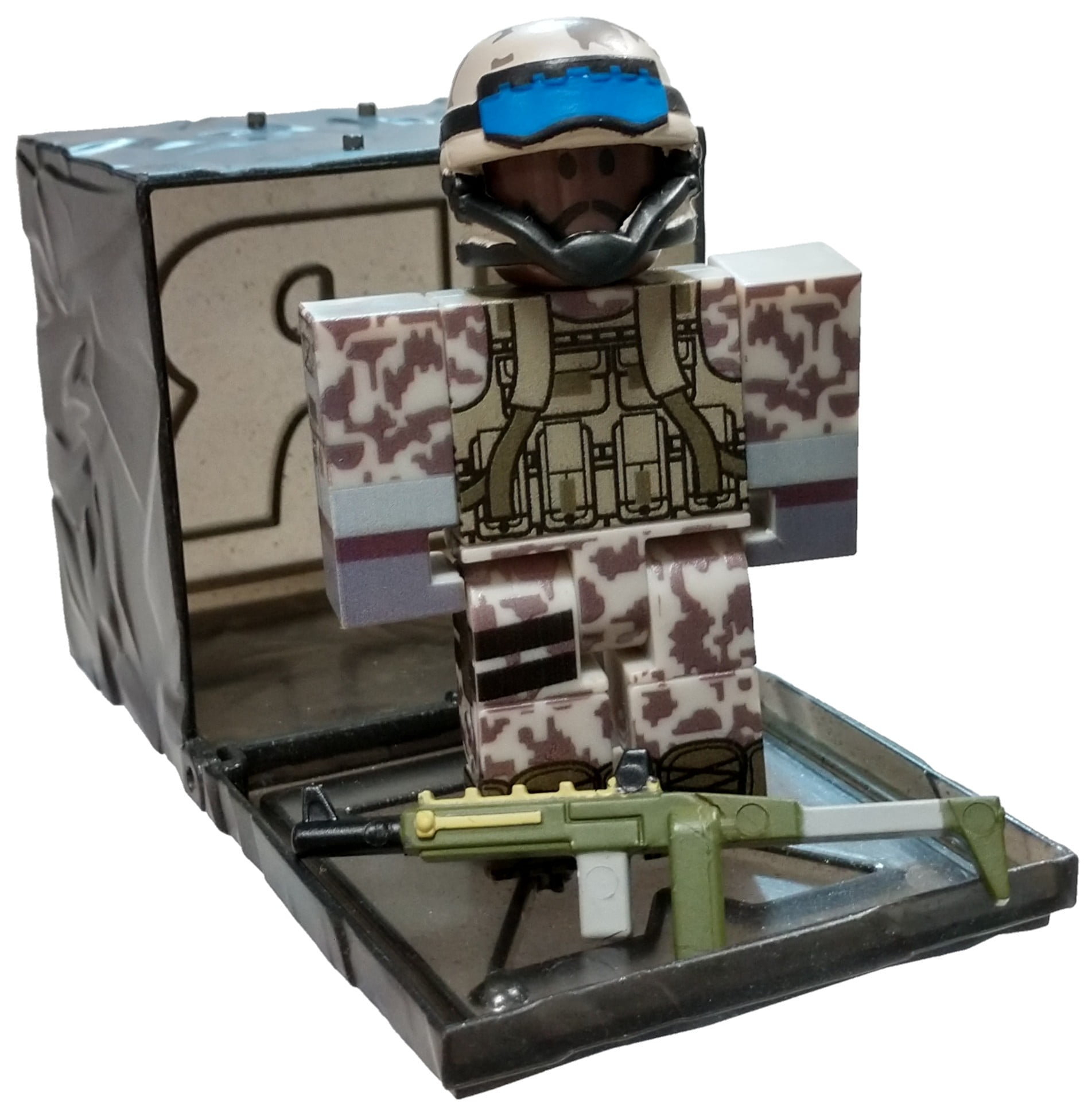 Roblox Series 7 After The Flash Uscpf Soldier Mini Figure With Black Cube And Online Code No Packaging Walmart Com Walmart Com - roblox outfit codes camo