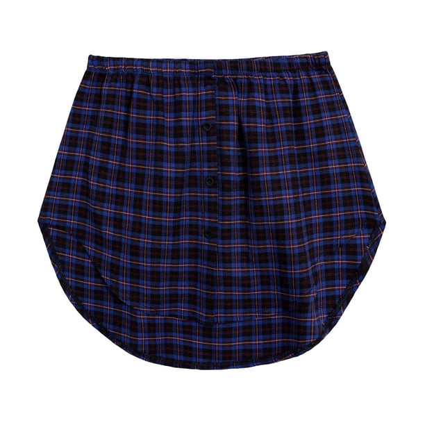 Gibobby faldas para mujer invierno Mini camisa inferior Extensiones de mujer Parte superior Toda la parte inferior Capas de cintura Mini con camisa elástica Extensión Capas Pa(Azul marino, XXXXXL)
