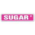 thumbnail image 1 of Sucre Rue Signe Sucre Sucre Canne Bonbons Boulangerie Raffinerie Intérieur/extérieur 30" Large Panneau en Plastique, 1 of 1