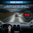 thumbnail image 3 of 10pcs Reflective Stickers Heart Shape Safety Tape Reflector Universal for Cars Waterproof PET Red, 3 of 6
