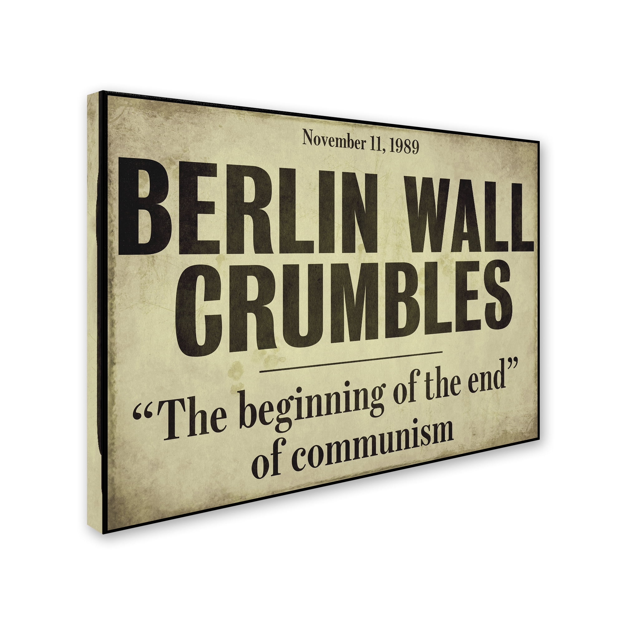 Trademark Fine Art "Berlin Wall" Canvas Art by Color Bakery