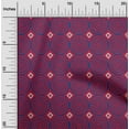 thumbnail image 1 of oneOone Polyester Lycra Fabric Diamond & Circle Block Print Fabric By Yard 56 Inch Wide, 1 of 4