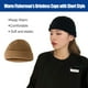 thumbnail image 5 of Gorro de lana Qarigey de tendencia gorras clásicas de pescador sin borde Sombreros Caqui, 5 of 6