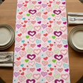 thumbnail image 5 of Table Runners 70 Inches Long Dress Scarves, Valentine's Day Farmhouse Coffee/Dining/Kitchen Table Decor, Holiday Table Runner, Pink Heart Love Modern Country 13x70 Inch, 5 of 9