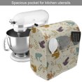 thumbnail image 2 of Nature Art Stand Mixer Cover, Animals Theme Colorful Frogs Pattern Plants Like Leaves and Branches Motifs, Kitchen Appliance Organizer Bag Cover with Pockets, 5 Quarts, Multicolor, by Ambesonne, 2 of 4
