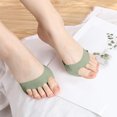 thumbnail image 3 of Ljudmp Women's 1 Pair Non-Slip Forefoot Half-Toe Socks Reusable Invisible Liner Pads for High Heels Sandals Green, 3 of 6