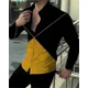 thumbnail image 1 of Polo de manga larga con un solo pecho para hombre, última moda de fiesta de lujo, estilo social, informal, con estampado 3D, tallas S a 6XL, 2024, 1 of 6