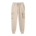 thumbnail image 2 of Cinch Bottom Sweatpant Women Casual Elastic Waistband Drawstring Joggers Pants 2023 Fall Athletic Baggy Workout Yoga Pant, 2 of 4