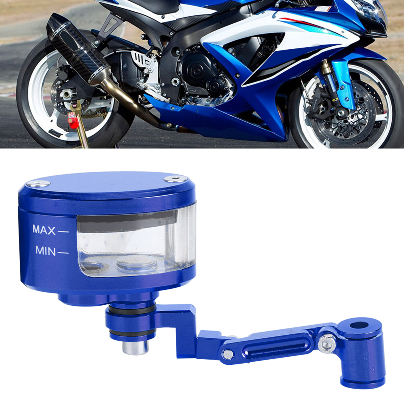 EZSPTO Brake Reservoir, Rubber Prevent Leaks Motorcycle Front Brake