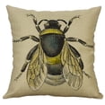 thumbnail image 1 of Fiudx Ofertas Del Día Funda De Almohada De Lino Y Algodón, Serie De Insectos Vintage, Funda De Cojín Para Decoración Del Hogar, 1 of 1