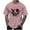 Pink, variant on Mens Shirts Men's Graphic Crewneck Short Sleeve Drop Shoulder Streetwear Tee Shirt Top Blue 4XL