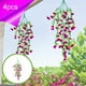 thumbnail image 1 of Enredaderas colgantes artificiales de campanilla | Guirnalda de flores artificiales con hojas verdes (paquete de 4), 1 of 6