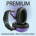 thumbnail image 3 of Amplim Hearing Protection Earmuff for Toddlers Kids Teens Young Adults - Purple, 3 of 8