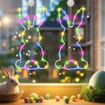 thumbnail image 5 of LED Bunny Window Decoration with Timer Battery Operated Easter Lights Hanging Indoor Outdoor Party Home Decor Spring Holiday Display, 5 of 8