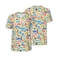 thumbnail image 3 of Daiia Famous Places Mens Baseball Jersey Button Down Shirts Short Sleeve Sports Uniforms-Small, 3 of 9