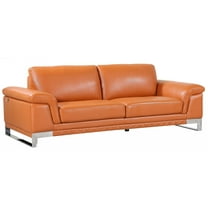 32" Lovely Camel Leather Sofa