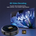 thumbnail image 4 of Hk1 Rbox H8 Set-top Box H618 android 12.0 Hd Dual-band Wifi6 Bluetooth 5.0 with RC Black 2GB+16GB EU Plug, 4 of 5