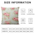 thumbnail image 5 of HENGT  Rose Throw Pillow Cover Elegance with Shabby Chic Rose Flowers in Vintage Style Fabric for Couch Bed Sofa Car Waist Cushion Cover Pillow Case, 5 of 5
