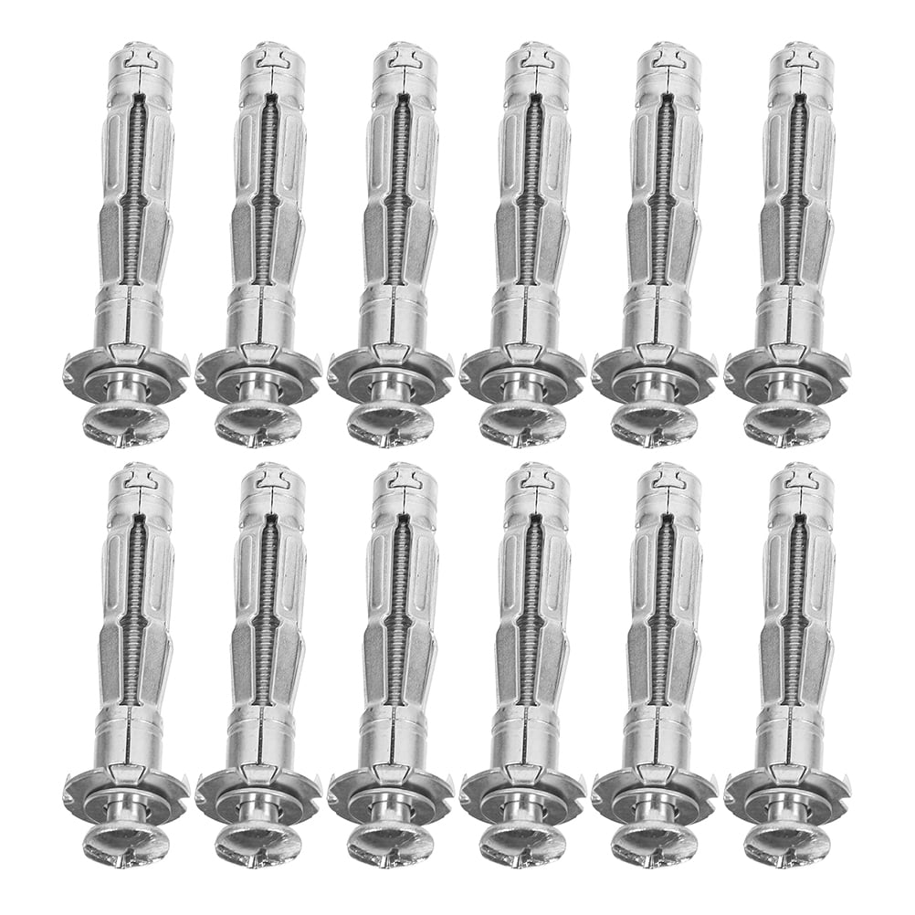 EXHUMKY 75-Pack Galvanized Steel Hollow Wall Anchors for Drywall and Plaster Repair, Heavy Duty Fastening Hardware