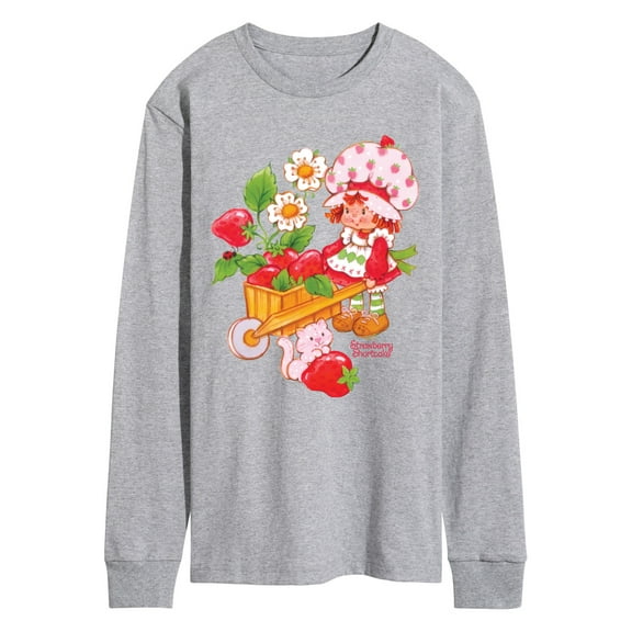 Strawberry Shortcake - Wheelbarrow And Custard - Men's Long Sleeve Graphic T-Shirt