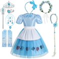 thumbnail image 2 of Vestido de princesa de fantasía para niñas, disfraz de Halloween, fiesta de cumpleaños, escenario, mascarada, 2023 Fivean unisex, 2 of 2