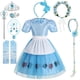 thumbnail image 2 of Vestido de princesa de fantasía para niñas, disfraz de Halloween, fiesta de cumpleaños, escenario, mascarada, 2023 Fivean unisex, 2 of 2