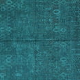 thumbnail image 1 of Ahgly Company Machine Washable Indoor Square Oriental Turquoise Blue Modern Area Rugs, 3' Square, 1 of 4