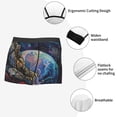 thumbnail image 3 of Pofeuu Rainbow Astronaut Space Landscape Print Men’s Boxer Briefs, Moisture-Wicking Underwear, Regular,Trunk-Medium, 3 of 5