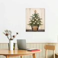 thumbnail image 2 of Nawypu  Rustic Seashell Christmas Tree Canvas Wall Art,, 2 of 4