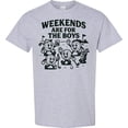 thumbnail image 3 of Inktastic Weekends Are for the Boys Funny Golf Theme T-Shirt, 3 of 5