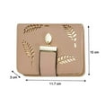thumbnail image 5 of Women's Mini Soft Leather Bifold Wallet With ID Window Card Sleeve Coin Purse,Khaki, 5 of 8