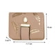 thumbnail image 5 of Cartera corta de piel para mujer, cartera con forma de hoja, tarjetero, monedero, monedero pequeño, cartera con cremallera y hebilla, 5 of 8