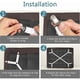 thumbnail image 3 of Pieces Tensioned Fitted Sheet Tensioner Adjustable Fitted Sheet, Fixing For All Beds And Mattresses, White., 3 of 5