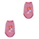 thumbnail image 2 of Methold Chalecos a rayas, camisetas transpirables de algodón para mascotas, ropa para cachorros medianos, costura impermeable, trajes de mano de obra Rojo S 2piezas Methold  CBP376473, 2 of 6