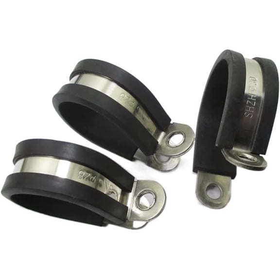 pocket hole jig 2pcs/lot 304 Stainless Steel Rubber Lined P Clips Cable Mounting Hose Pipe Clamp Mikalor Perfect for amateurs, crafts, model making, etc. (Size : 8MM)