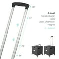 thumbnail image 5 of WOOW DEPOT 100lbs Folding Shopping Cart Utility 70L Large Capacity Tote Bin Portable Trolley Grocery Rolling Basket w/ Detachable Lid Adjustable Alloy Handle Wheels Brakes, 5 of 7